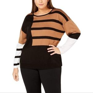 Calvin Klein Color Block Pullover Sweater